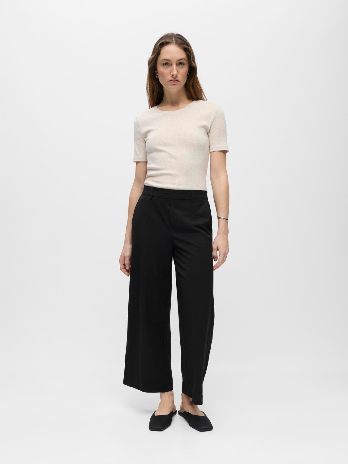 OBJLISA Trousers - Black - VERO MODA & VILA Bergvik